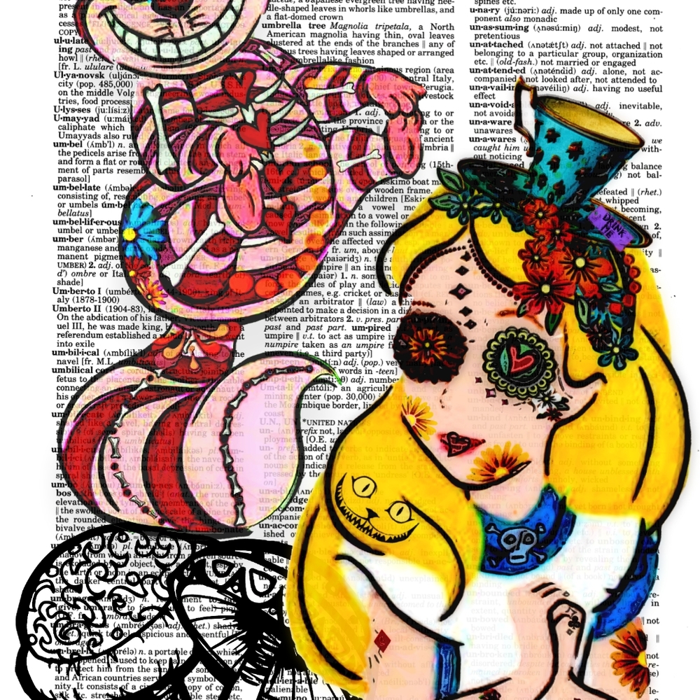 Alice in Wonderland Book Page Art Print Bundle - Picture 2 of 7